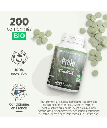 Horsetail Organic 200 tablets 400 mg - Buy Online on GoSupps.com