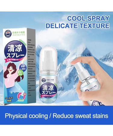 Cooling Spray - Refreshing Cool Mist for Outdoor Sports and Hot Weather | 60ml Natural Instant Cooling Hydration Mist Skin Refreshing - Buy Online on GoSupps.com