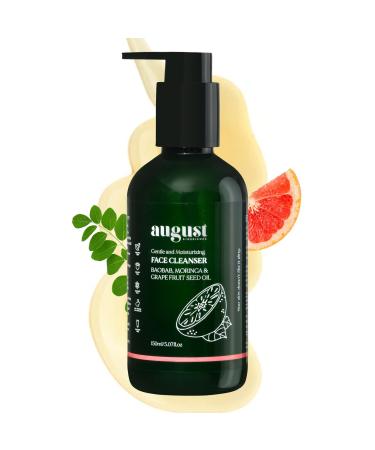 Organic Face Cleanser with Baobab Moringa & Grapefruit Oil - 150ml | Deep Cleansing Hydrating & Refreshing | Natural Ingredients for Radiant Skin | Non-Toxic & Gentle