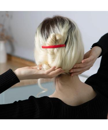 Aurora Large Plastic Dome Hair Barrettes Clips Set - 18 Colored Pieces for Thick Hair - Korean Styling Accessories for Girls & Women - Buy Online on GoSupps.com