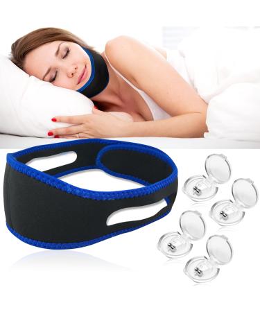 1 piece of anti -schnarch chin straps 4 pieces of snoring stopper anti -snoring professional and effective snoring solution helps against snoring noises and reduces the snoring