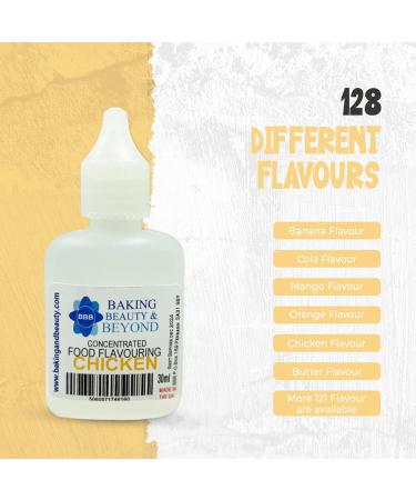 Baking Beauty and Beyond Concentrated Food Flavouring Oil - Dozen of Professional Quality Food Grade Flavouring Oil for Candy Making Baking Cooking Lip Balm and Lip Gloss - Chicken (100ml) - Buy Online on GoSupps.com