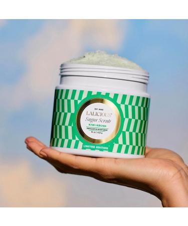 LaLicious Kiwi Krush Sugar Scrub - Cane Sugar Body Scrub - Exfoliating & Moisturizing Body Care with Coconut Oil and Kiwi Seed Oil for Soft Smooth Protected Skin - No Parabens (16oz) - Buy Online on GoSupps.com
