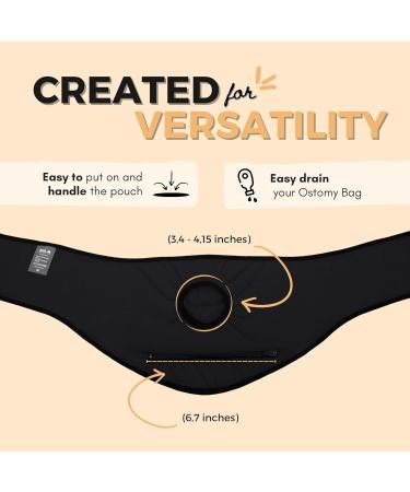 SIIL Ostomy belt for Men & Women Black. These Ostomy bag covers Acts as Colostomy Belt Ileostomy Belt as this Stoma Support belt is compatible with Colostomy bags Ileostomy bags. Made in Europe. XXL - Buy Online on GoSupps.com