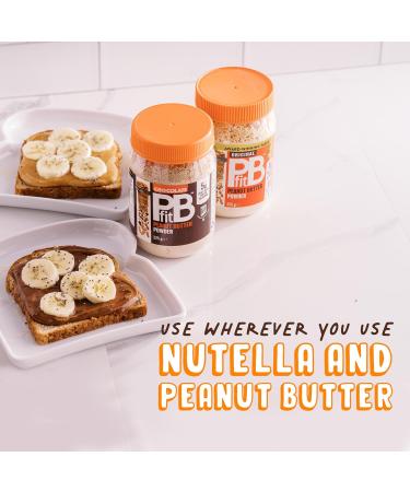 PBfit Peanut Butter Powder - Original & Chocolate - 87% Less Fat Gluten Free All Natural Nut Butter Spread - Powdered Peanut Butter from Real Roasted Peanuts - 225g (Pack of 2) - Buy Online on GoSupps.com