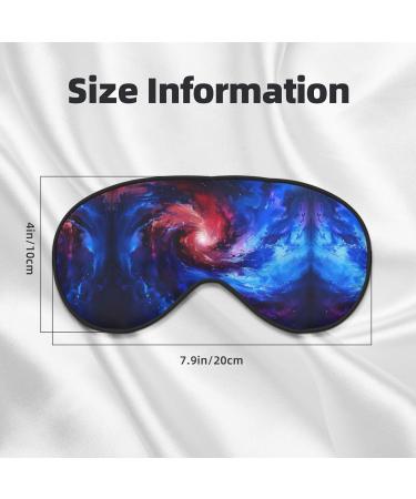 Red Blue Galaxy Print Eye Mask | Ultra-Soft & Light-Blocking for Restful Sleep - International Shipping Available - Buy Online on GoSupps.com