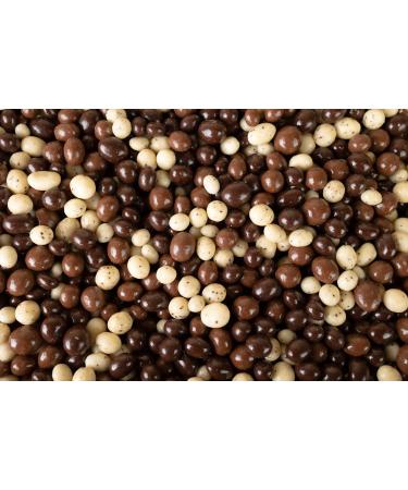 Chocolate Covered Espresso Beans Assortment - White, Milk, Dark | 1lb Bulk Candy - Buy Online on GoSupps.com