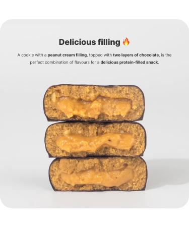  Vilgain Vilgain Plant Protein Mini Cookies 12-Pack | 22% Plant Protein Vegan Non-GMO Super Soft Texture and Chocolate Coating 12 x 50g Salted Caramel Peanut - Buy Online on GoSupps.com