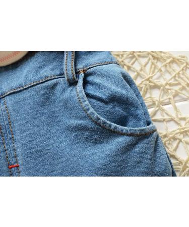 KIDSCOOL SPACE Baby Denim Overalls 3D Cartoon Knitted Dungarees Blue-2155 | 3-4 Years - Buy Online on GoSupps.com