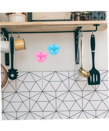 Buy Aboofan Silicone Toothbrush Holder Set - Self-Adhesive Wall Hooks for Travel & Home | Organizer for Razors Towels & More - Buy Online on GoSupps.com