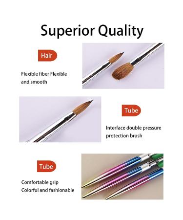Professional Acrylic Nail Brush Set - 12 Soft Bristle Brushes for DIY Manicure Pedicure at Home Salon - Buy Online on GoSupps.com