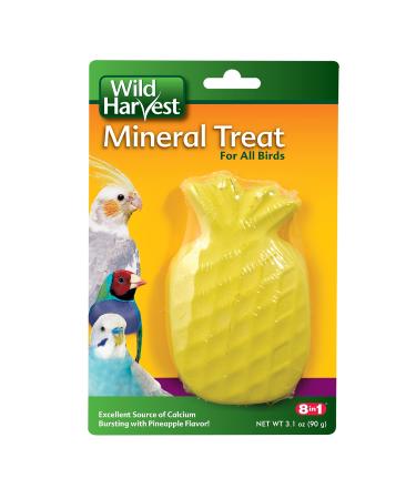 Wild Harvest Mineral Treat for All Birds 3.1 Ounces, Pineapple Flavor, Excellent Source of Calcium