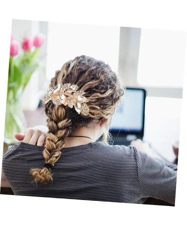 DOITOOL rhinestone headpiece hair accessories Miss women's manual Clip girl wedding rhinestone hair comb Metal Japanese and Korean hair accessories for wedding Fashion - Buy Online on GoSupps.com