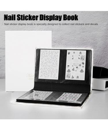 Nail Art Sticker Display Book Nail Art Sticker Collection Album Nail Art Decal Storage Book DIY Nail Art Sticker Holder(White) - Buy Online on GoSupps.com