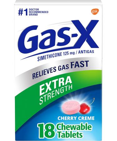 Dulcolax Overnight Relief Laxative Tablets Bisacodyl 5 mg 50 Count & Gas-X Extra Strength Chewable Gas Relief Tablets Simethicone 125 mg Cherry Flavor - 18 Count Bundle - Buy Online on GoSupps.com