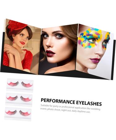 minkissy 18 Pairs Halloween False Eyelashes Long False Eye Lashes Vivid Eyelashes Party Eyelashes Women False Eyelash Reusable Artificial Eyelashes Unique Imported Fiber Miss Decorate - Buy Online on GoSupps.com