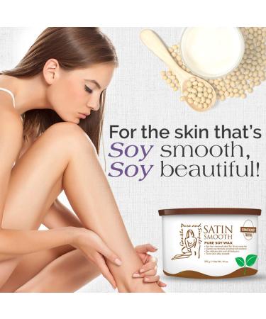 Satin Smooth Organic Soy Wax 14 oz - Eco-Friendly Smooth Finish for Hair Removal | International Shipping Available - Buy Online on GoSupps.com
