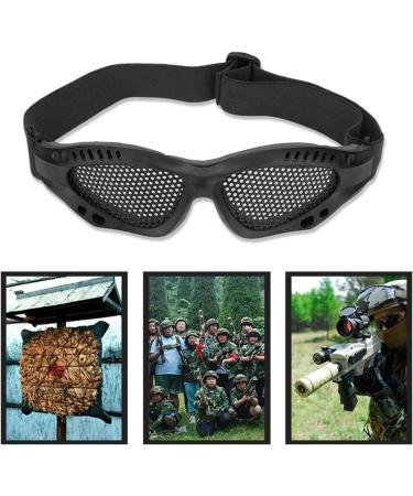 Buy Soluptanisu Lattice Protective Glasses for Airsoft - Adjustable Tactical Military Mesh (Black) - Buy Online on GoSupps.com