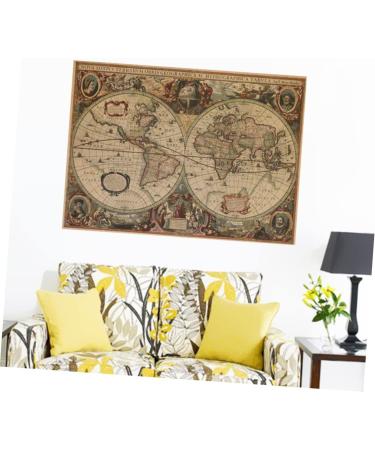Outanaya Vintage Posters Vintage Decor Vintage Poster Vintage Art Wall Signs Wall Patch Craft Poster Decorate Kraft Paper Map As Shown medium - Buy Online on GoSupps.com