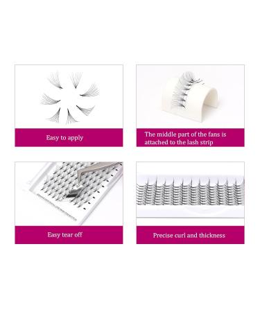 Fadlash 8D Volume Eyelash Extensions - Premade Fans 0.07mm Curl D 13mm for Stunning Volume - Buy Online on GoSupps.com