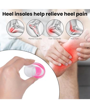 Gel Heel Cups - Plantar Fasciitis Support & Heel Pain Relief - 2 Pairs (UK 4-7/EU 35-39) - Buy Online on GoSupps.com