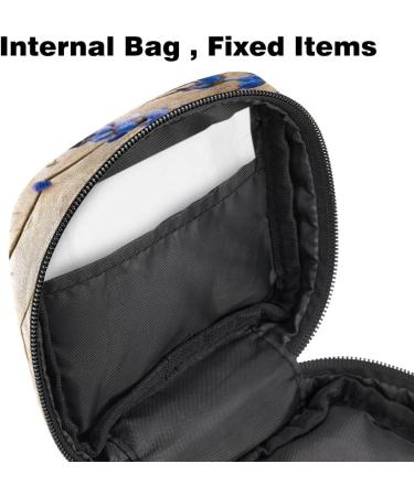 Women's Floral Tampon Storage Bags - Purple Lavender Pocket Zip Bags for Menstrual Care - Multi-Function Tied Pouches - Buy Online on GoSupps.com