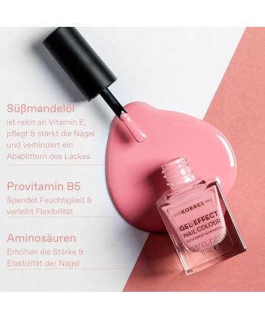 KORRES Sweet Almond Nail Colour - Vegan Gel Effect Polish | 32 Cocos Sand | Silicone & Paraben-Free | 11 ml - Shop Internationally! - Buy Online on GoSupps.com