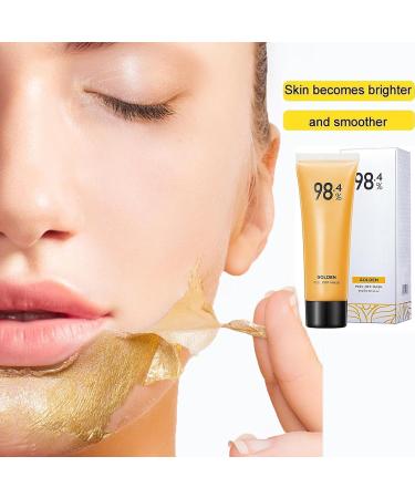 Uniguardian Gold Foil Peel-Off Mask 98.4% Gold Face Mask Peel-Off Anti-Wrinkle Face Mask for Removes Blackheads Reduces Fine Lines and Deeply Cleans Moisturizing - Buy Online on GoSupps.com