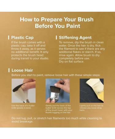 Silver Atelier Synthetic and Squirrel Hair Quill Brush - Size 40 Short Handle - Buy Online on GoSupps.com