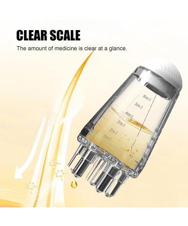 Hair Oil Applicator Bottle Brush | Mini-Head Liquid Brush for Essential Oil Treatment | Scalp Massage Hair Comb for Growth | White - Buy Online on GoSupps.com