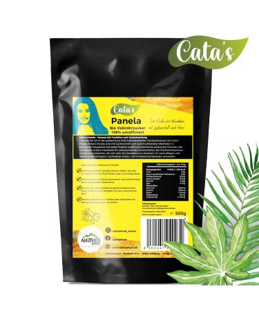 Cata's Panela Whole Cane Sugar 500g | Pure & Unrefined Natural Sweetener | International Shipping Available - Buy Online on GoSupps.com