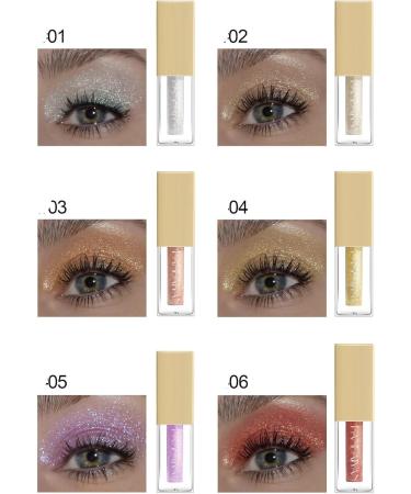12-Color Pearlescent Liquid Eye Shadow Set European and American Nightclub Burst Eye Shadow Liquid 1 count (Pack of 1) - Buy Online on GoSupps.com