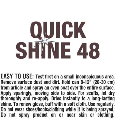 Moneysworth & Best Shoe Care Quick Shine 48 14-Ounce - Buy Online on GoSupps.com