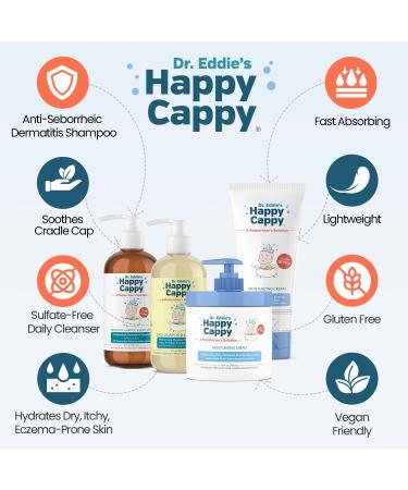 Happy Cappy Sensitive Skin 3 Step Skincare Solution for Cradle Cap & Dermatitis - Buy Online on GoSupps.com