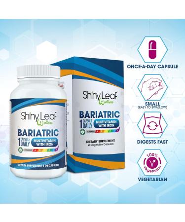 Shiny Leaf Bariatric Multivitamin with Iron 90 Ct Capsule - Post WLS Support (3 Months Supply) - Buy Online on GoSupps.com