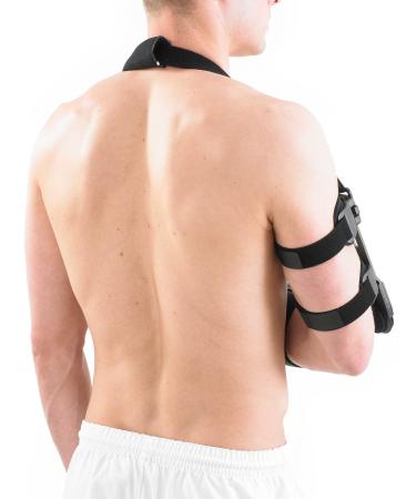 Neo-G Post-Operative Elbow Brace | Ligament Injury Support Joint Stability & Pain Relief | Class 1 Medical Device - Right - Black - Unisex - Buy Online on GoSupps.com