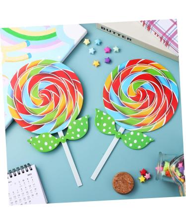 ABOOFAN 2pcs Hand Holding Prop Lollipop Wedding Decorations Ornament Christmas Decorations Candy Decorative Photo Props Large Swirl Lollipops Decorative Lollipop Prop Lollipop Decorations - Buy Online on GoSupps.com