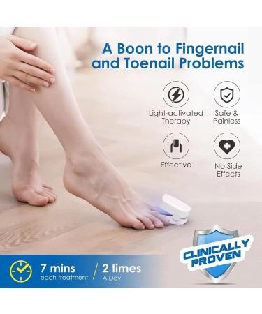 Nail Fungus Cleaning Laser Device Anti Fungal Laser Nail Fungus Laser Treatment for Damaged Discolored Thick Toenails & Fingernails Nail Therapy for Onychomycosis Easy to Use at Home - Buy Online on GoSupps.com