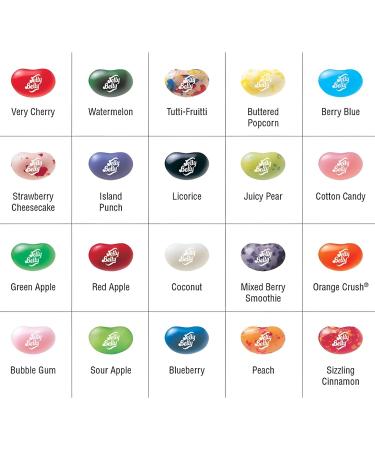 Jelly Belly 20-Pack Assorted Flavours Jelly Beans - Christmas & Holidays Candy - Vegan Candy Dairy Free Snacks Kosher Candy Gluten Free Bulk Candy Stocking Stuffers for Teens - Buy Online on GoSupps.com