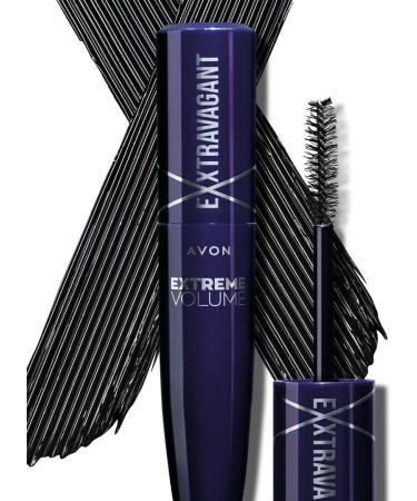  Avon AVON Exxtravert Extreme Volume Blackest Blackest Black Mascara - Up to twice the volume - Create your most extreme Llok of Lashes - 10ml - Intense Black - Buy Online on GoSupps.com