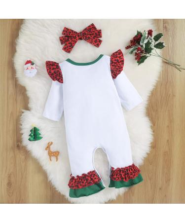 Loalirando Baby Christmas Romper | My First Xmas Outfit for Newborn Toddler | 9-12 Months | White 60 - Buy Online on GoSupps.com