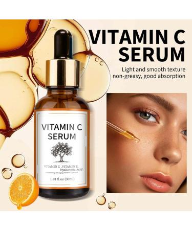 Bio Face Serum with Vitamin C Hyaluronic Acid and Vitamin C Vitamin C Serum Anti-wrinkle Anti-spot Anti-aging and Moisturizing. Also Ideal As Eye Cream (1pc) - Buy Online on GoSupps.com