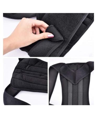 Adjustable Back Posture Corrector Brace Support Belt Spine Back Shoulder Lumbar Posture Correction and Men Gray arge - Buy Online on GoSupps.com