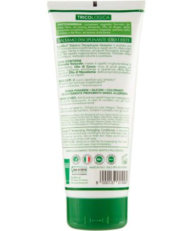 Equilibra Hair Moisturizing Displining Conditioner improves combability elastic volumizing strengthening based on aloe vera coconut oil macadamia oil 200 ml - Buy Online on GoSupps.com