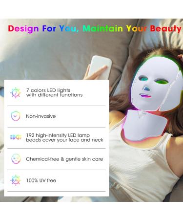 LED Face Mask Light Therapy - Blue & Red Light Skincare for Radiant Skin at Home - Buy Online on GoSupps.com
