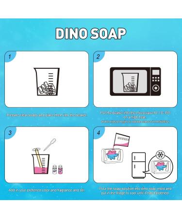 XXTOYS Dino Soap Making Kit - Educational STEM Gift for Kids 4-6 - Dinosaur Soap Crafts & Science Experiments - Fun Activity for Boys & Girls - Buy Online on GoSupps.com
