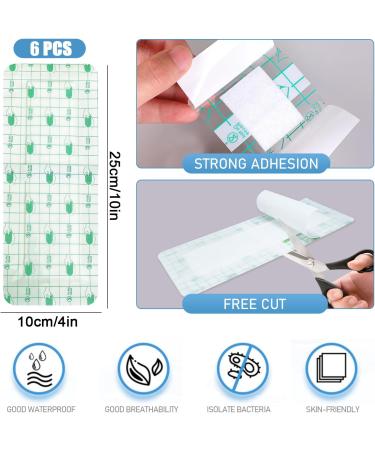 Incision Island Dressing Section Adhesive Island Wound Dressings Pads Waterproof Bandage Gauze Absorbent Patche-6PCS - Buy Online on GoSupps.com