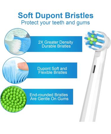 Buy 8 Pack Sensitive Gum Care Toothbrush Heads for Braun Oral B Electric Toothbrushes - Compatible Replacement Brush Heads - Buy Online on GoSupps.com
