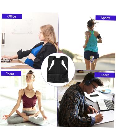 Adjustable Neoprene Belt Back Brace & Posture Corrector - Improve Posture & Comfort - Buy Online on GoSupps.com