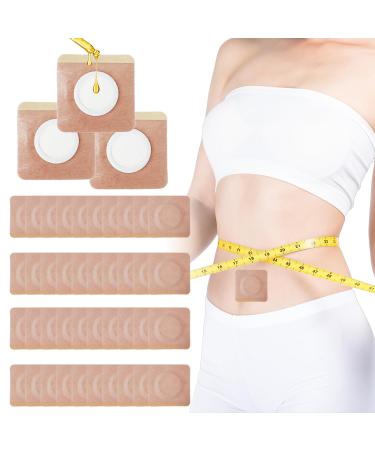 40pcs Castor Oil Patches Urknall Castor Oil Pack Wrap Organic Cotton Belly Button Patches for Caster Oil Self-Adhesive Pads Belly Patch Anti Leakage Design No Wash & Portable beige 40pcs